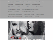 Tablet Screenshot of civicopeluqueriayestetica.com